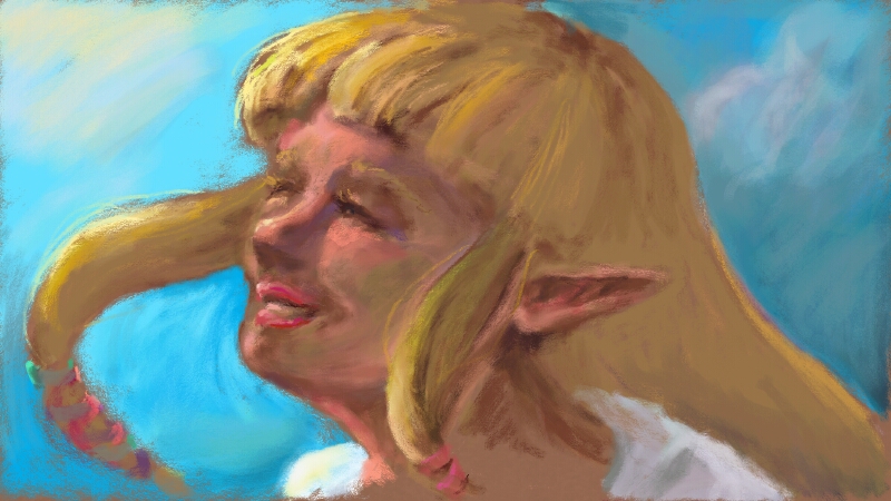 Art Academy - breezy Zelda