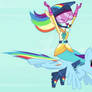 Rainbow Dash riding Rainbow Dash?!?!