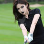 Goth Girl Golfing