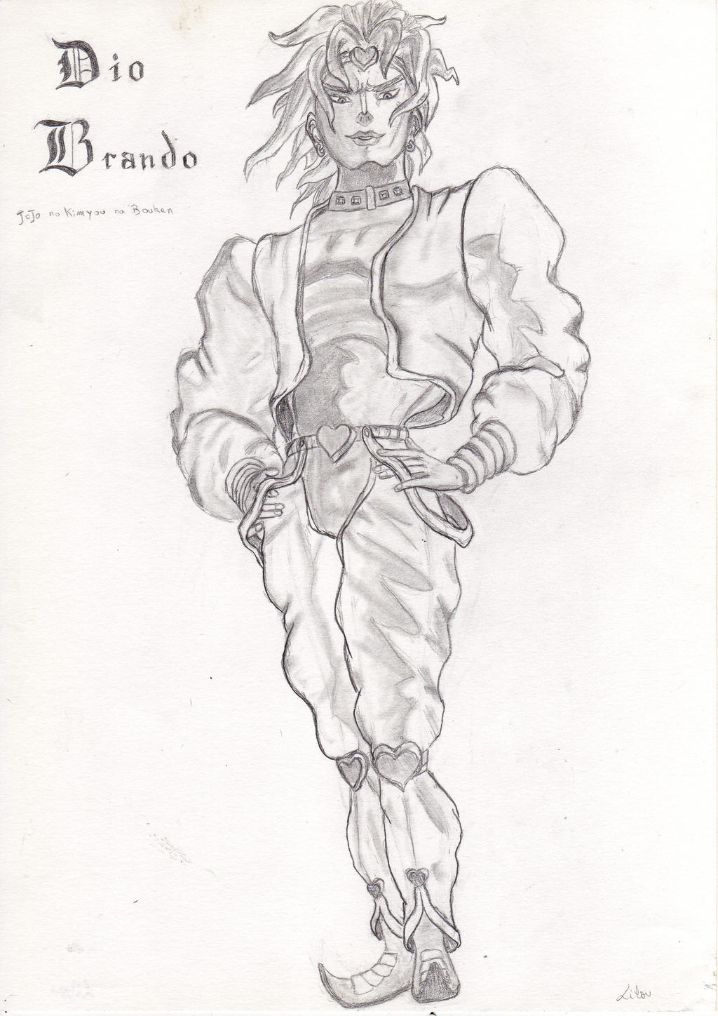 dio brando (jojo no kimyou na bouken and 1 more) drawn by ruushii