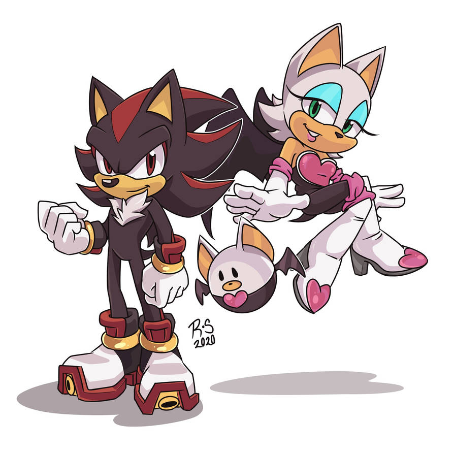 Shadow and Rouge by RushklySolen on DeviantArt