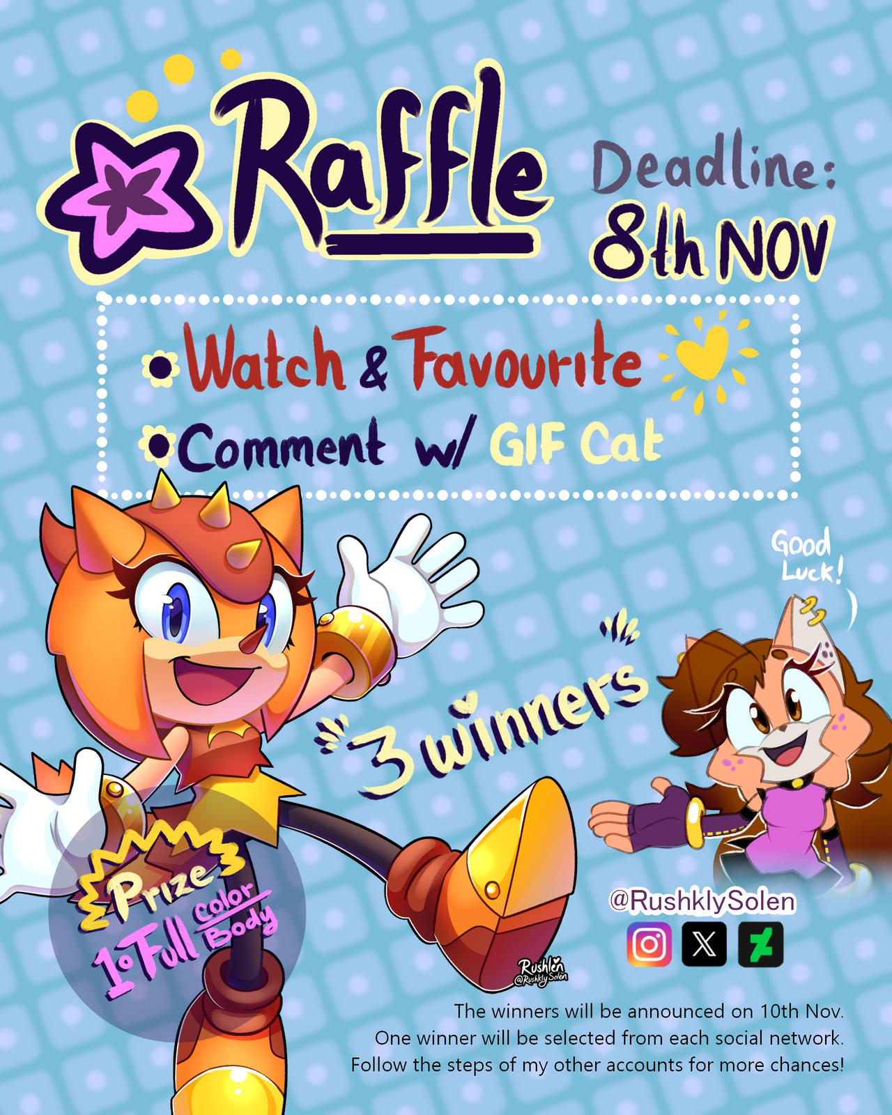 November Review Raffle RAFFLE WINNERS!!! NOVEMBER 2025 by RushklySolen on DeviantArt