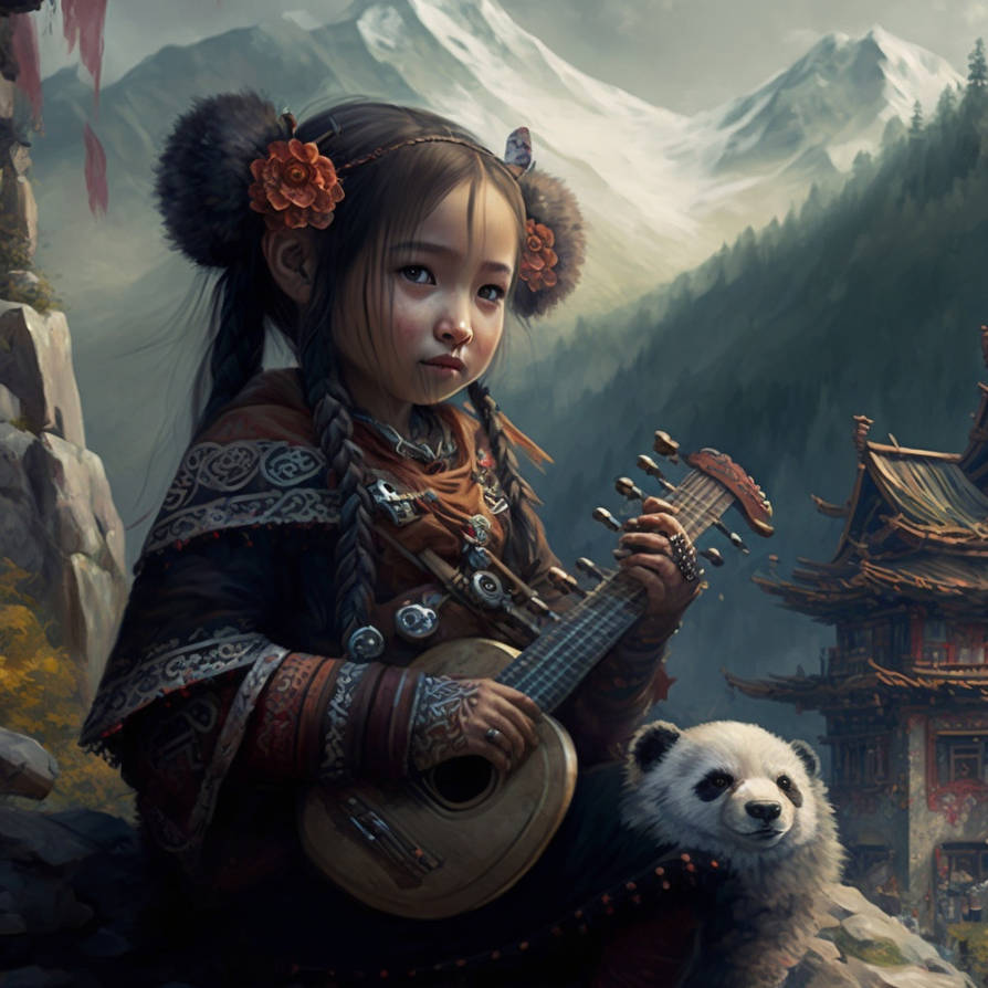 A girl plays a strange musical instrument by ShiningDarkness108 on ...