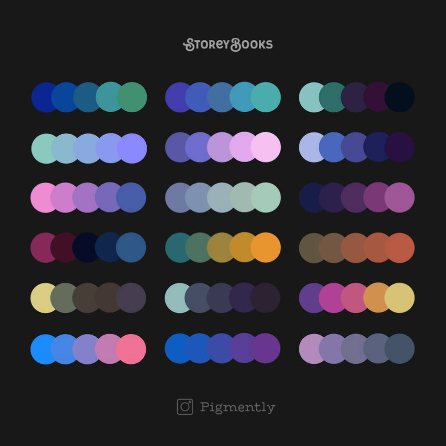 Cool Gradients Color Palette Challenge Swatches by storeybooks on ...