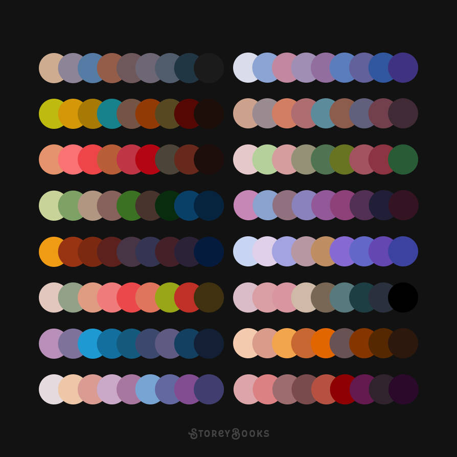 Color Palette Swatches Reference by storeybooks on DeviantArt