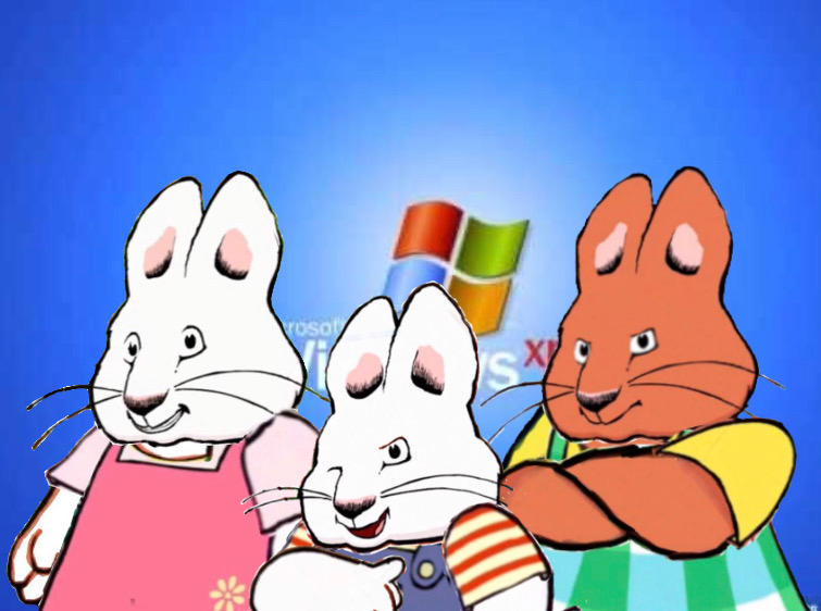 Max,Ruby And Louise Inside Windows XP by SloanVanDoren on DeviantArt