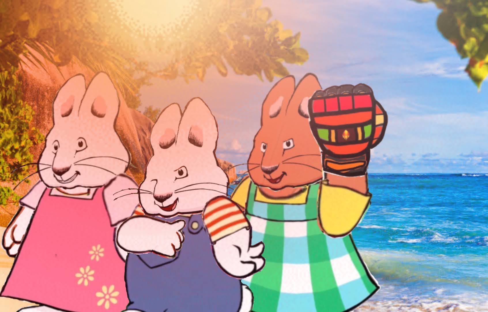 Max, Ruby And Louise Beach Wallpaper by SloanVanDoren on DeviantArt