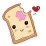 icon kawaii toast