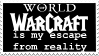 World of Warcraft escape from reality (black)