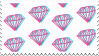 trippy diamonds stamp