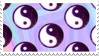 pastel yin yang stamp