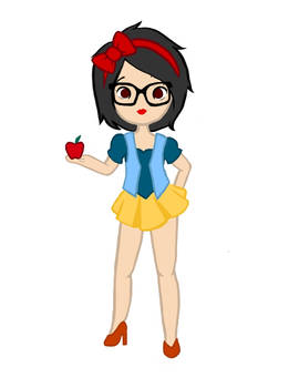 Snow White Hipster Pin Up