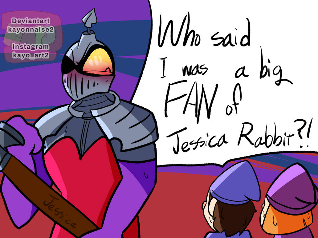 who said I was a big FAN of Jessica Rabbit?! by kayonnaise2 on DeviantArt