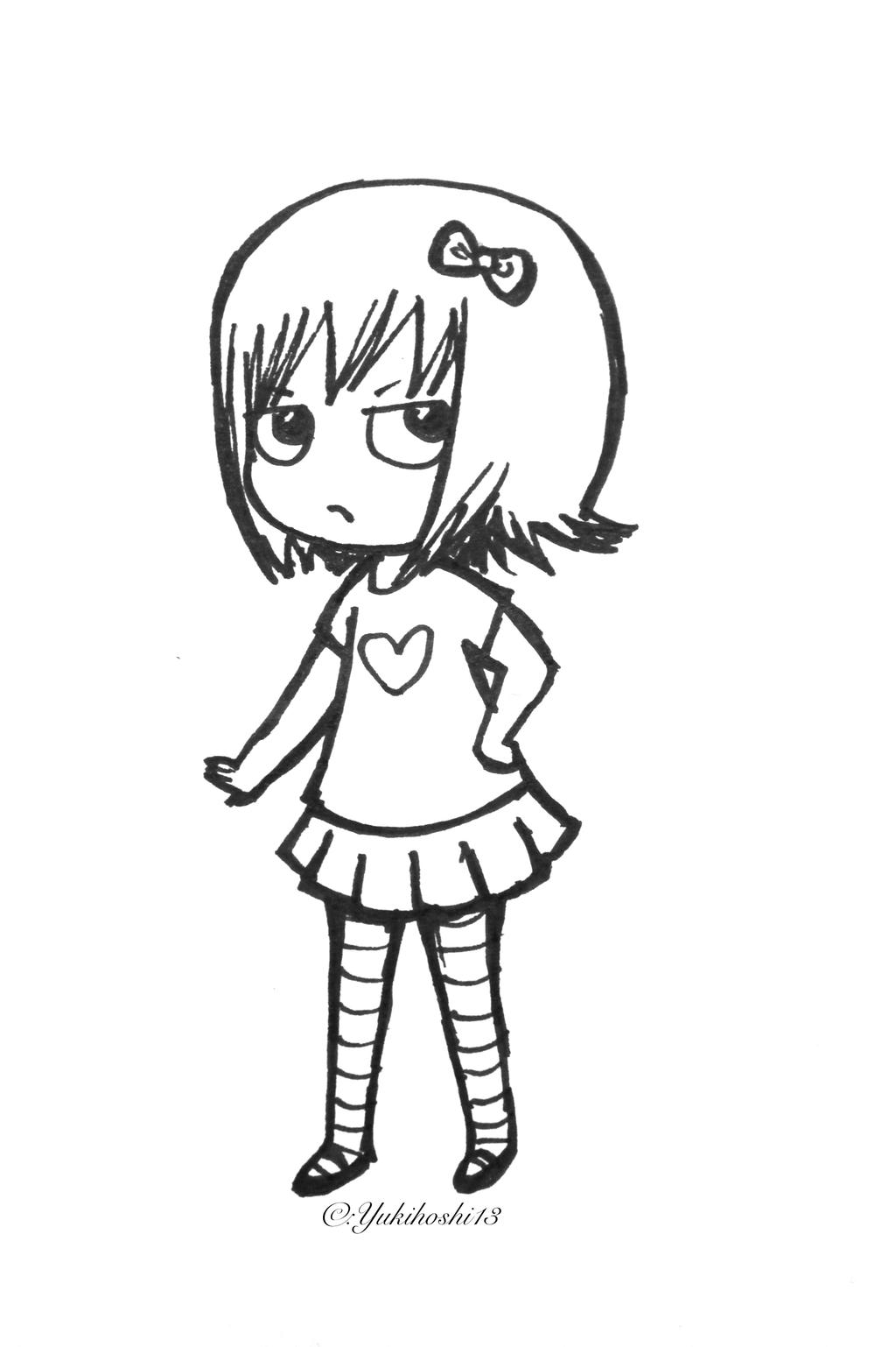 Grumpy pose by Yukihoshi13 on DeviantArt