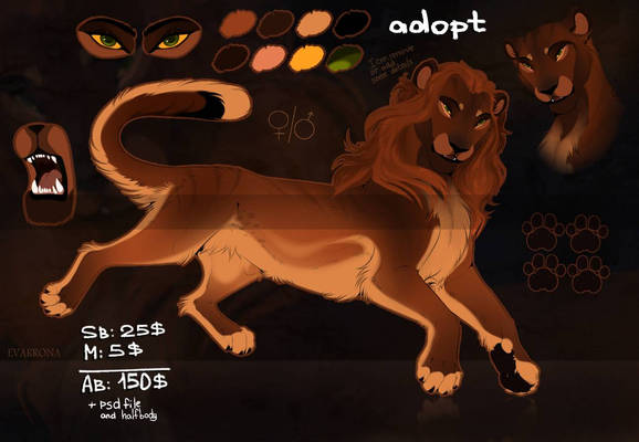 fire lion (adopt auction)