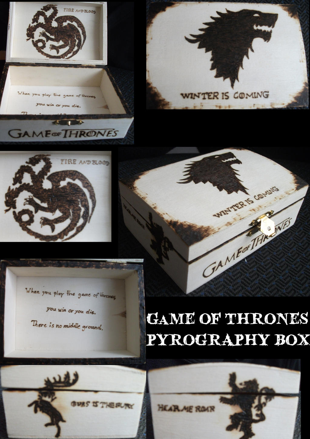 Pyrography Groot GoT Pyrography Box by weisewoelfin on DeviantArt