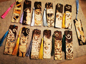 Wooden bookmarks