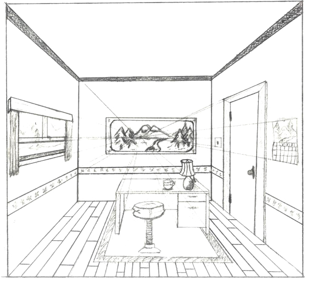 One Point Perspective Interior By Brandnewsong On Deviantart