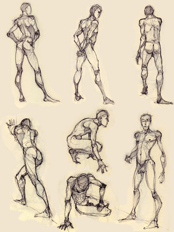 some more figure drawing by Luthie13