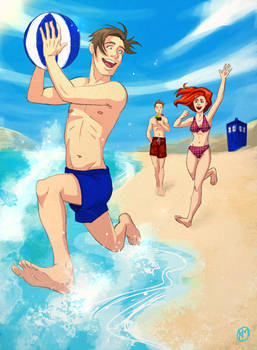 Day at the Beach with the Ponds