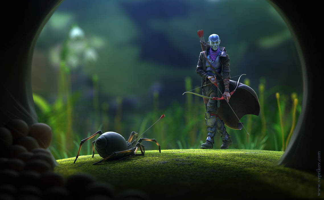 Spider hunter by veprikov on DeviantArt