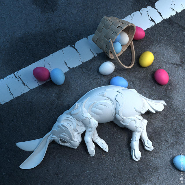 Easter bunny by veprikov on DeviantArt