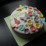 Flower and Butterfly Cake