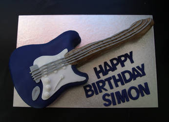 Electric Guitar Cake