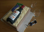 Wine Bottle Box Cake by sparks1992