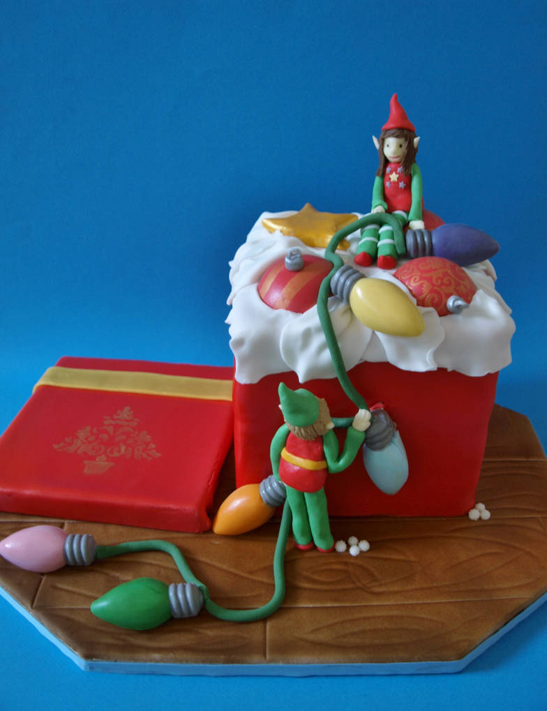 Christmas Cake - Box of Ornaments by sparks1992