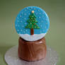 Holiday Snow Globe Cake