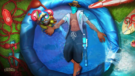 Pool Party Jhin [League of Legends Custom Skin]