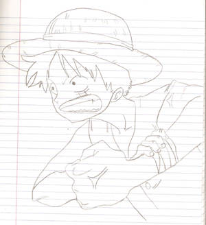 Monkey D. Luffy: Pencil Sketch