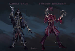 Commission: Ghost Face and Freddy Krueger Outfits