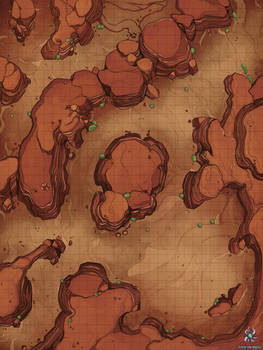 Dunes Battle Map for Dungeons And Dragons