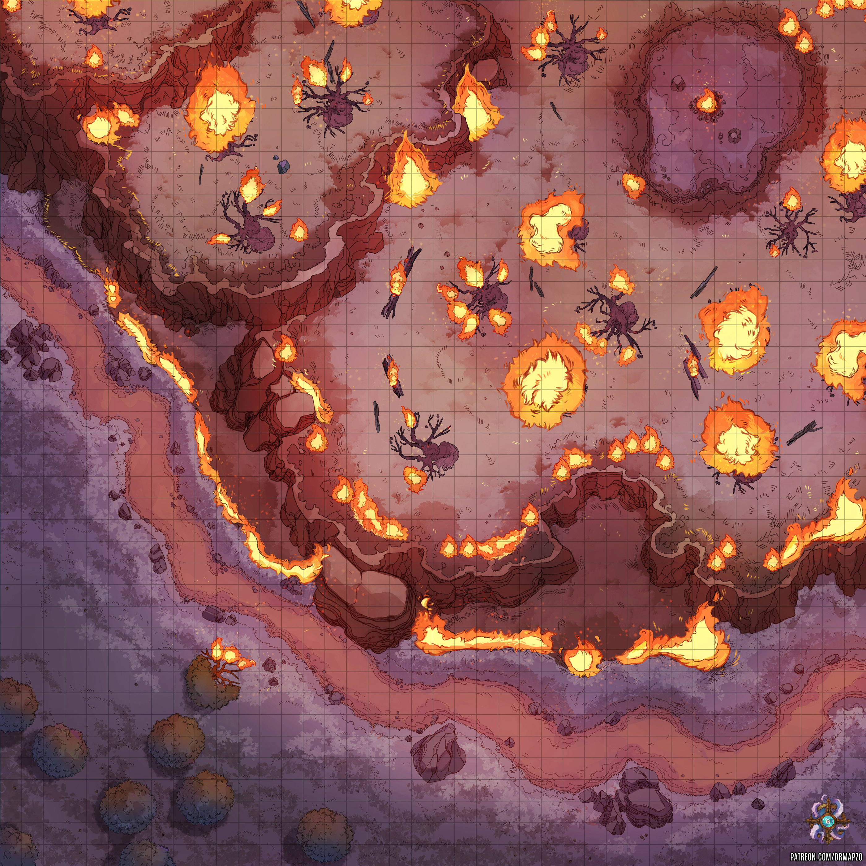 Wildfire Battle Map For DnD By Hassly On DeviantArt Wildfire battle map for dnd by hassly on deviantart