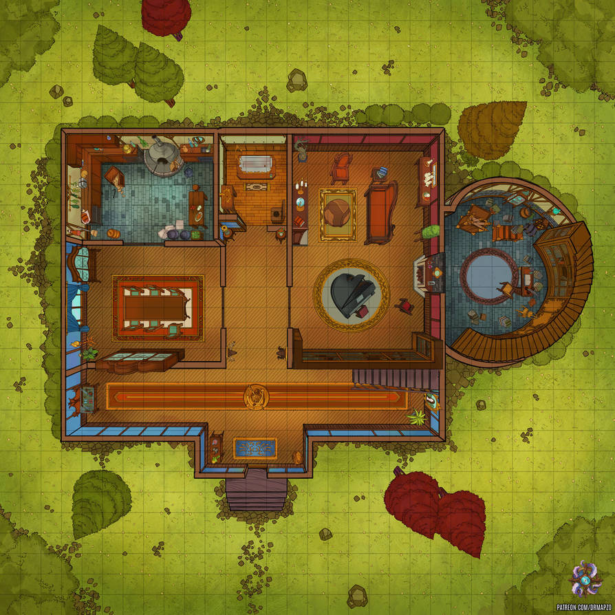 Magic Castle Layout Magic Castle 1F Battle Map by Hassly on DeviantArt