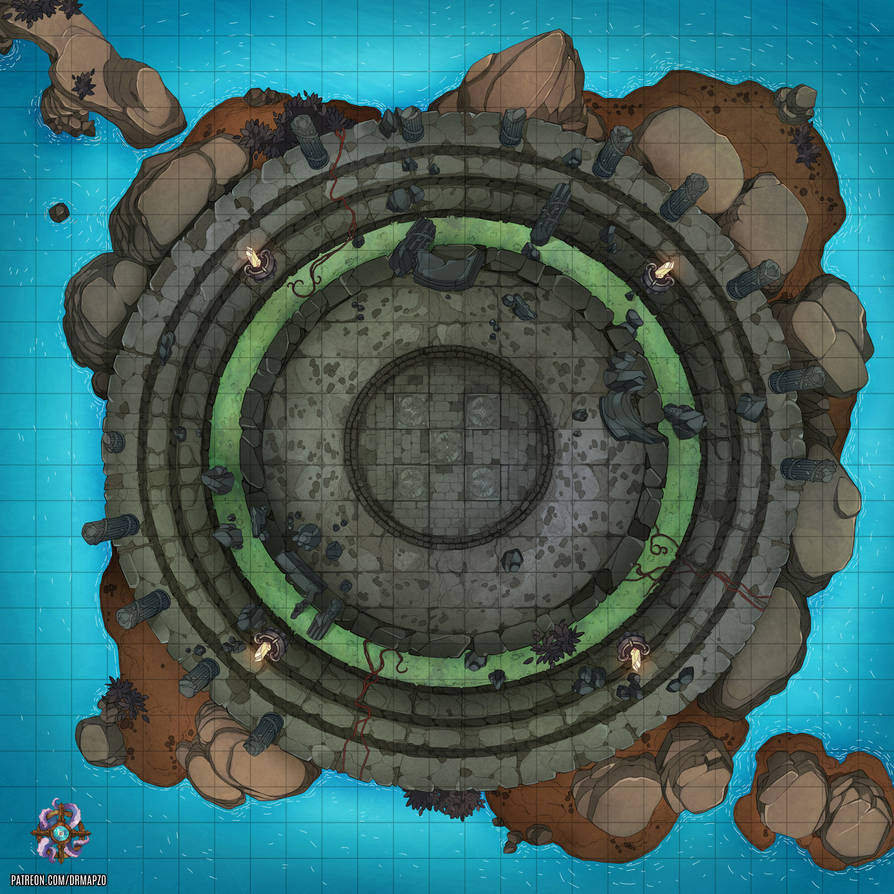 Island Hitmap Island Ruins Battle Map by Hassly on DeviantArt