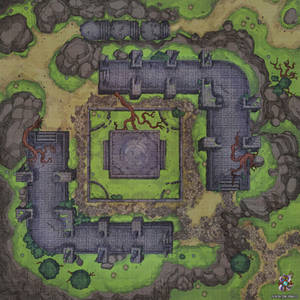 Forest Ruins Battle Map