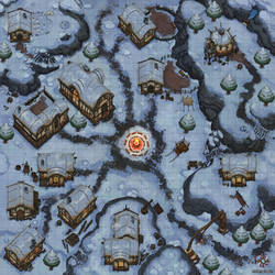 Winter Village Battle Map