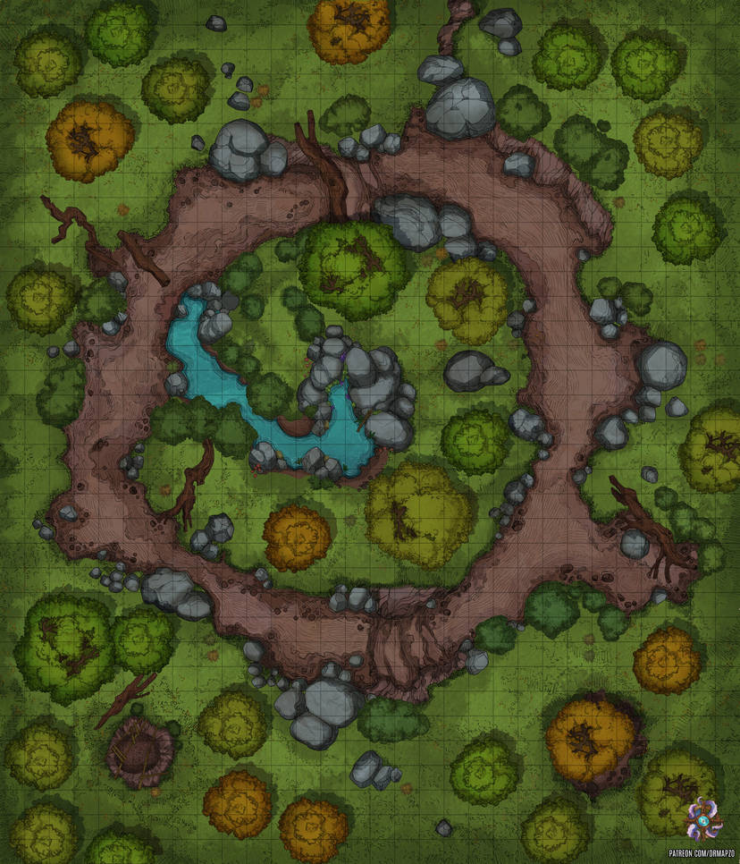 Forest Spring Battle Map by Hassly on DeviantArt