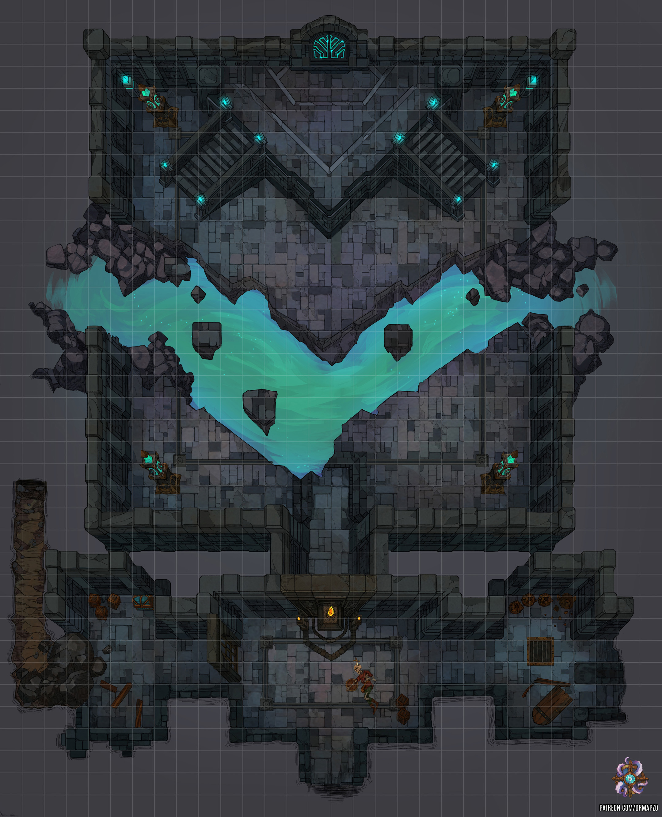Underground rooms (RPG map) by ndvMaps on DeviantArt