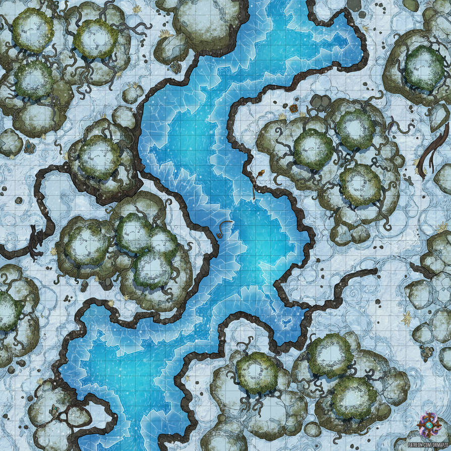 Cold Forge Battle Map Frozen Forest Battle Map by Hassly on DeviantArt