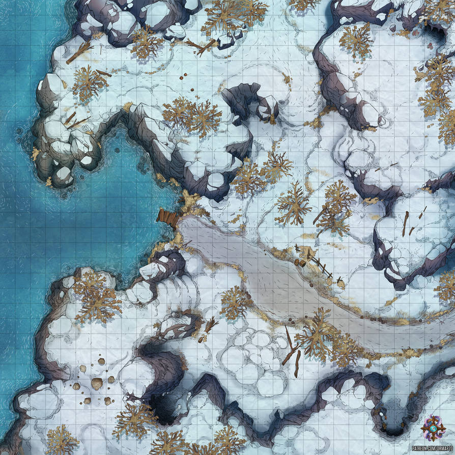 Winter Forest Battle Map by Hassly on DeviantArt
