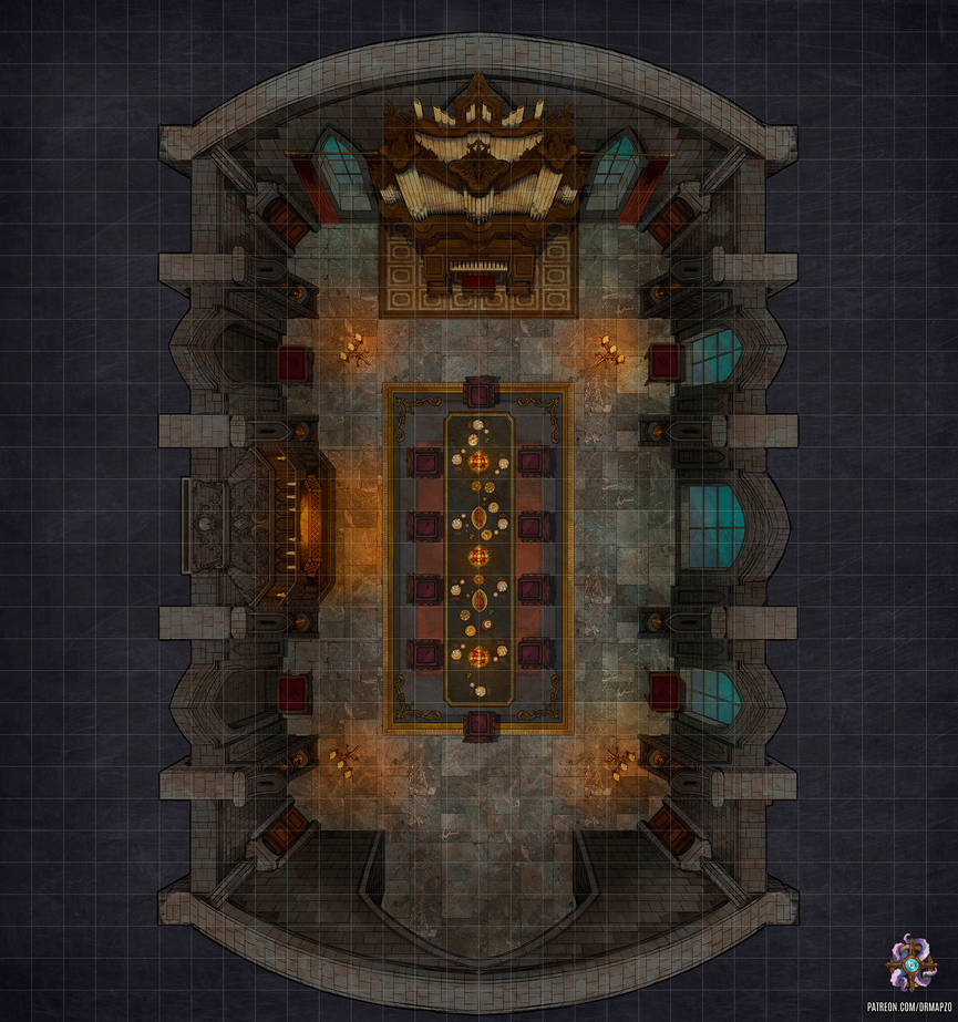 Castle Dining Hall Battle Map By Hassly On DeviantArt castle-dining-hall-battle-map-by-hassly-on-deviantart