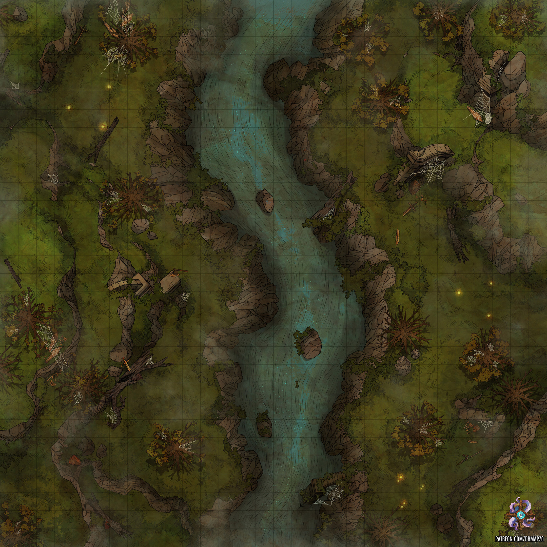 Misty Forest Battle Map by Hassly on DeviantArt