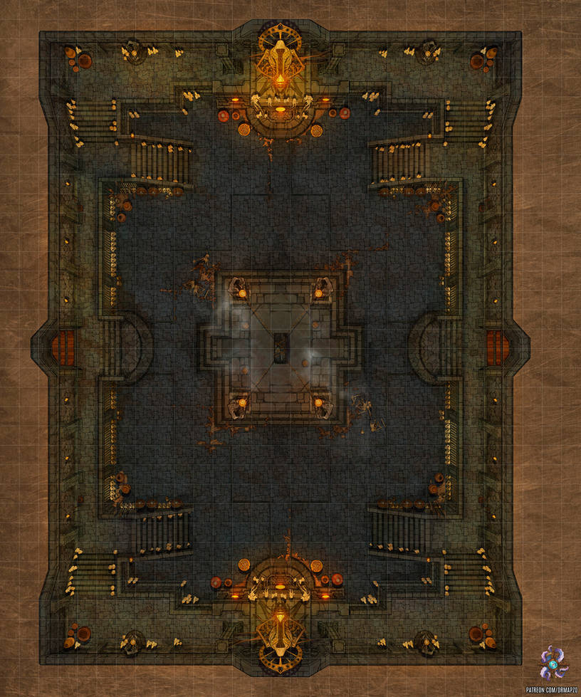 Lych Map Lich's Crypt Battle Map by Hassly on DeviantArt