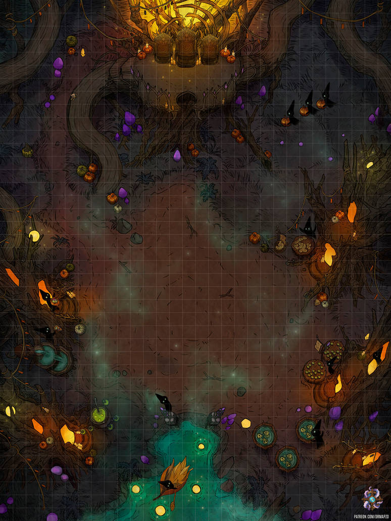 Fey Halloween Battle Map by Hassly on DeviantArt