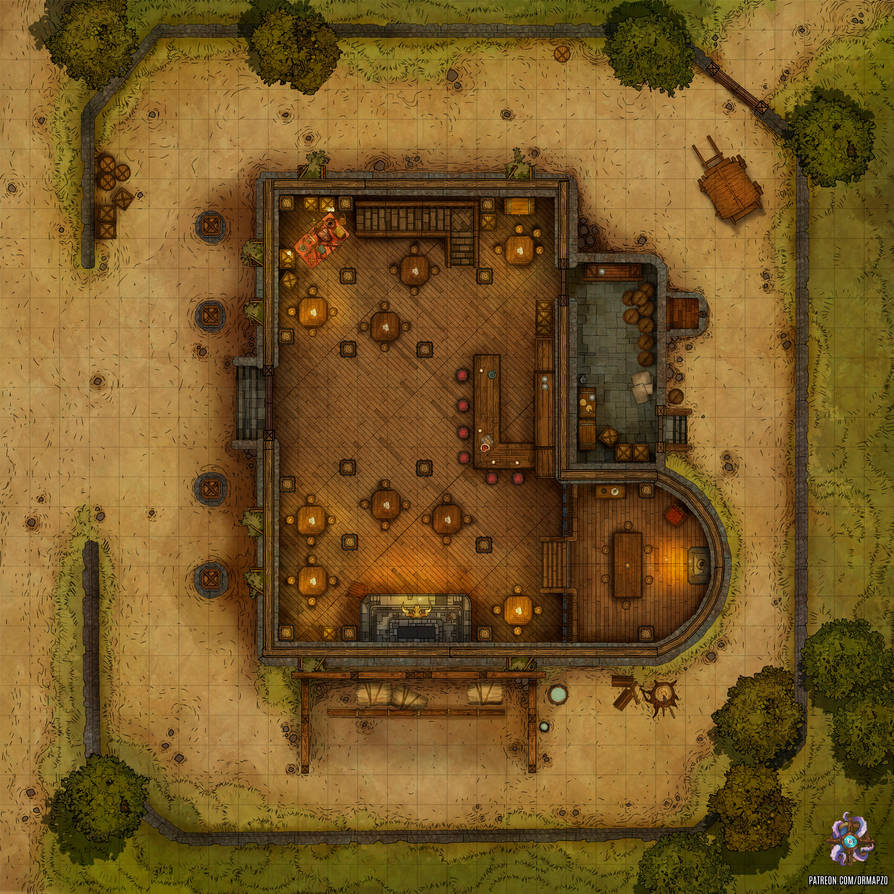Small Inn Map Crossroads Inn Battle Map by Hassly on DeviantArt