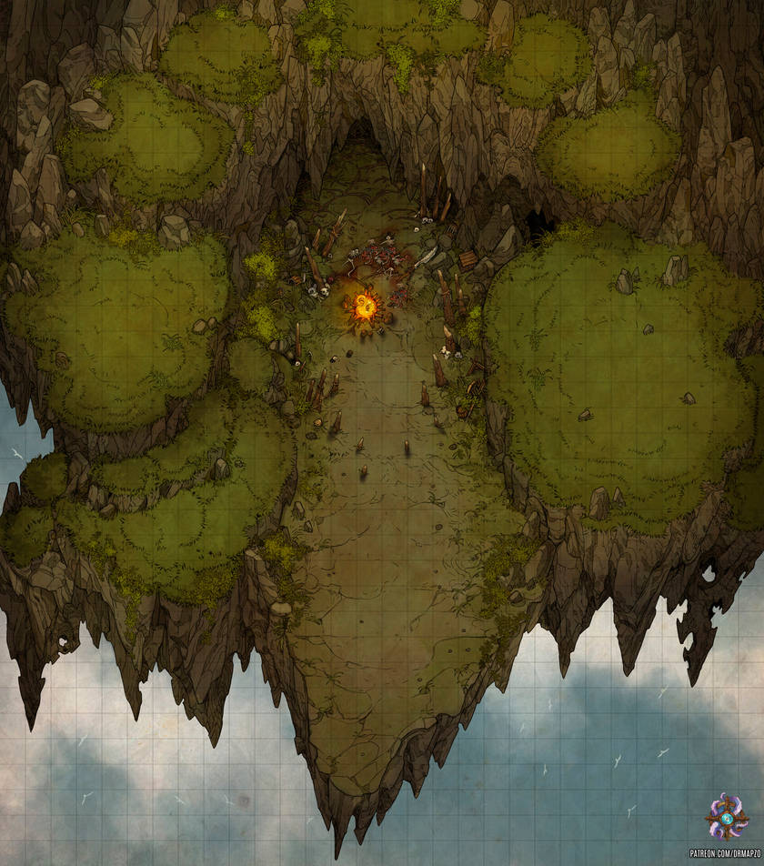Mount Rageous Map Troll Cave Battle Map by Hassly on DeviantArt